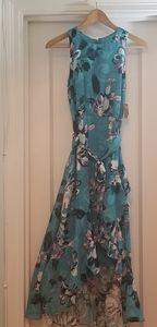 Taylor, floral high-low midi dress